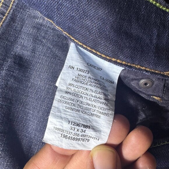 Wrangler Retro Men's Slim Fit Straight Leg Cowboy Western Jeans Blue Denim 33x34 - Picture 15 of 16